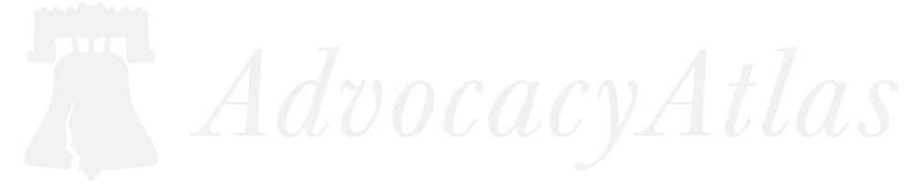 Advocacy Atlas Logo for Dark Backgrounds